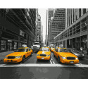 Желтое такси Нью-Йорка Раскраска картина по номерам на холсте Molly
