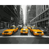  Желтое такси Нью-Йорка Раскраска картина по номерам на холсте Molly KH0968