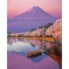  Озеро в Японии Раскраска картина по номерам на холсте Molly KH0975