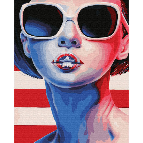  Американка Раскраска картина по номерам на холсте ZX 23312