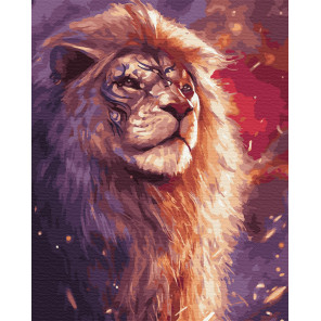  Король саванны Раскраска картина по номерам на холсте ZX 23310