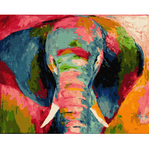  Слон Раскраска картина по номерам на холсте ZX 23282