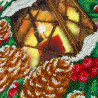  Рождественский фонарик Набор для частичной вышивки бисером Паутинка Б-1495