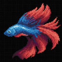 Рыбка красная Алмазная вышивка мозаика BrilliArt