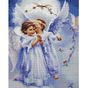 Милые ангелочки Алмазная мозаика вышивка на подрамнике