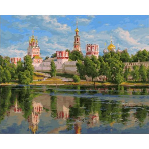  Новодевичий монастырь 40х50 см Раскраска картина по номерам на холсте PK90007