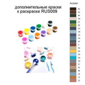 Дополнительные краски для раскраски RUS009