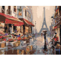 Апрель в Париже Раскраска по номерам на холсте Живопись по номерам