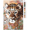 Леопард Раскраска картина по номерам на холсте A63