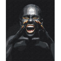 Крик / Африканка Раскраска картина по номерам на холсте с металлической краской