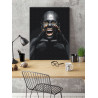 Пример в интерьере Крик / Африканка 80х100 см Раскраска картина по номерам на холсте с металлической краской AAAA-RS080-80x100