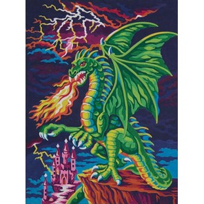 Логово дракона Раскраска (картина) по номерам акриловыми красками Dimensions