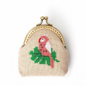 Розовый попугай Набор для вышивания кошелька XIU Crafts
