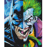  Бэтман и Джокер 80х100 см Раскраска картина по номерам на холсте с неоновыми красками AAAA-RS083-80x100
