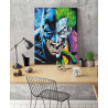Пример в интерьере Бэтман и Джокер 80х100 см Раскраска картина по номерам на холсте с неоновыми красками AAAA-RS083-80x100