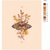 Бабочка на цветке 100х125 Раскраска картина по номерам на холсте
