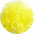 Желтые блестящие однотонные 300шт Резиночки для плетения