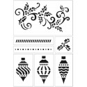 Новогодний Трафарет на клеевой основе Viva Decor 
