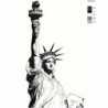 Статуя Свободы, Нью-Йорк, США 80х120 Раскраска картина по номерам на холсте