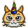  Праздничный кот Алмазная мозаика подвеска Гранни Wood W0362