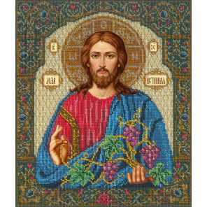  Иисус Христос – Лоза истинная Набор для частичной вышивки бисером Русская искусница 508