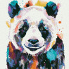 Большая панда Раскраска картина по номерам на холсте