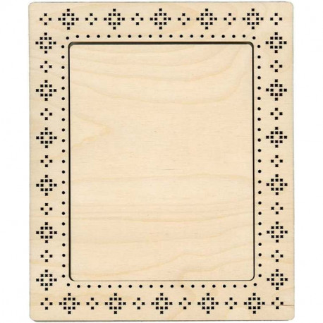  Узор крестиком большая Рамка деревянная для вышивки ОР-138