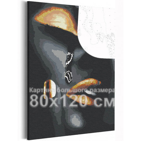  Девушка и слеза 80х120 см Раскраска картина по номерам на холсте с металлической краской AAAA-RS040-80x120