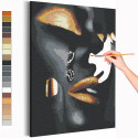 Девушка и слеза Раскраска картина по номерам на холсте с металлической краской
