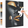  Девушка и слеза Раскраска картина по номерам на холсте с металлической краской AAAA-RS040