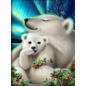 Белые медведи Алмазная вышивка мозаика Алмазная живопись