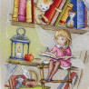 Пример вышитой работы Книжная фея Набор для вышивания МП Студия РК-704