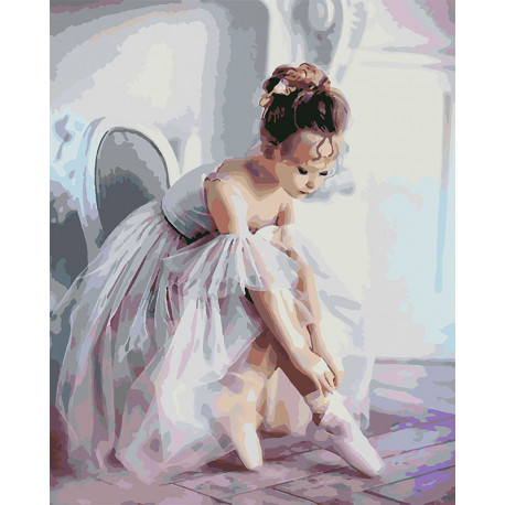  Балерина Раскраска картина по номерам на холсте U8072