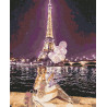  Ночной Париж Раскраска картина по номерам на холсте U8073