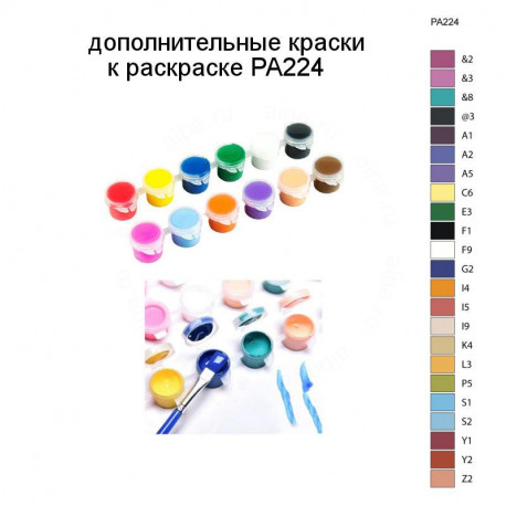 Дополнительные краски для раскраски PA224