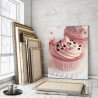 Пример работы Маффин со сладкими бусинами 75х100 см Раскраска картина по номерам на холсте AAAA-RS144-75x100