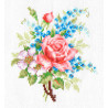  Роза и незабудки Набор для вышивания Многоцветница МКН 04-14