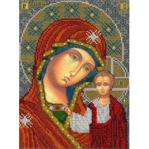  Икона Казанской Божией Матери Набор для вышивания бисером Вышиваем бисером L-157