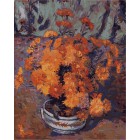Ваза с хризантемами ( художник Арман Гийомен) Раскраска (картина) по номерам акриловыми красками на холсте Menglei