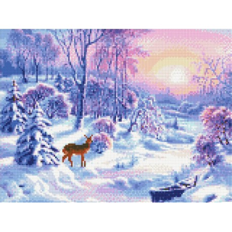 Зима Алмазная вышивка (мозаика) Sddi Anya