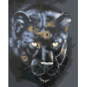 Черная пантера Раскраска картина по номерам