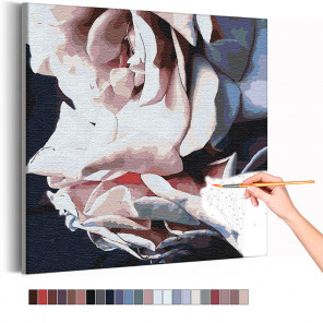  Лепестки розы Раскраска картина по номерам на холсте AAAA-RS245