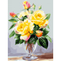 Чайные розы Раскраска картина по номерам Color Kit