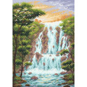 Крутой водопад Алмазная вышивка мозаика Brilliart