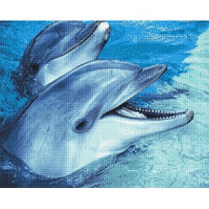 Дельфины Алмазная вышивка (мозаика) Sddi Anya