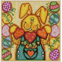 Пасхальный кролик 2 Ткань с рисунком для вышивки бисером Конек