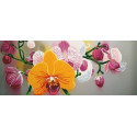 Нежные орхидеи Ткань с рисунком для вышивки бисером Конек