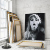  Maneskin / Виктория / Victoria De Angelis черно-белая 75х100 см Раскраска картина по номерам на холсте AAAA-RS160-75x100