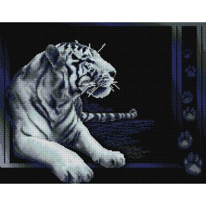 Белый тигр Алмазная вышивка (мозаика) Sddi Anya