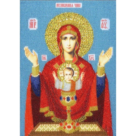  Икона Божией Матери Неупиваемая чаша Набор для вышивания бисером Золотое Руно РТ-158